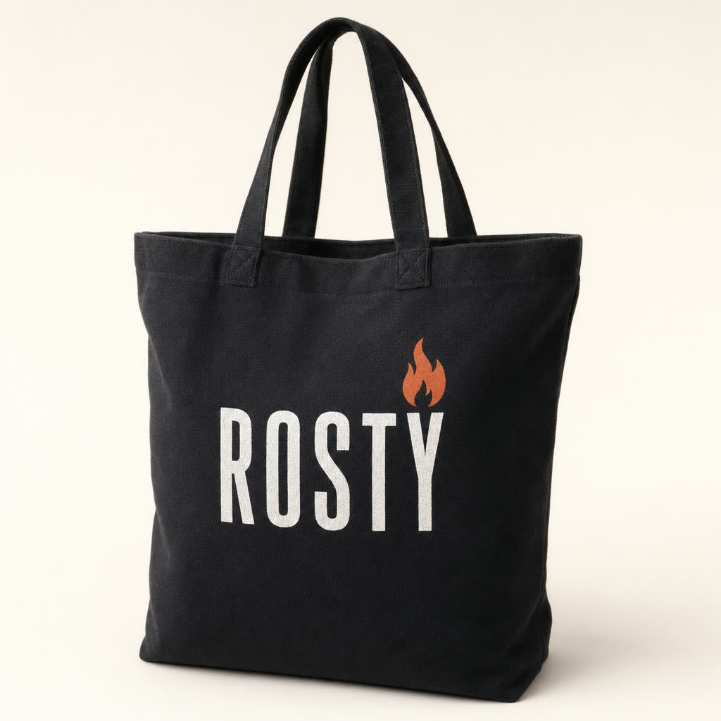 Schwarze ROSTY Transporttasche aus Canvas
